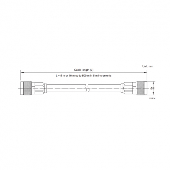 Nouveau câble YCB111-M075 Yokogawa YCB111 V Net (10BASE-5)