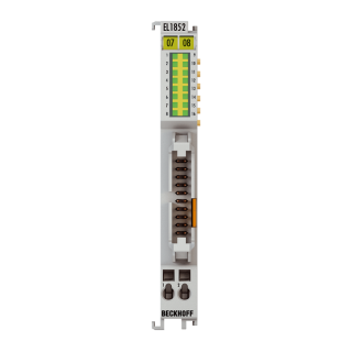 Nouveau EL1852 BECKHOFF EtherCAT Terminal, entrée numérique 8 canaux + sortie numérique 8 canaux, 24 V DC, 3 ms, 0,5 A, câble plat