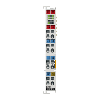 Nouveau terminal BECKHOFF EtherCAT EL2521-0124, sortie de train d'impulsions à 1 canal, incr. enc. simulation, 24 V DC, 1 A, avec capture/comparaison entrée/sortie