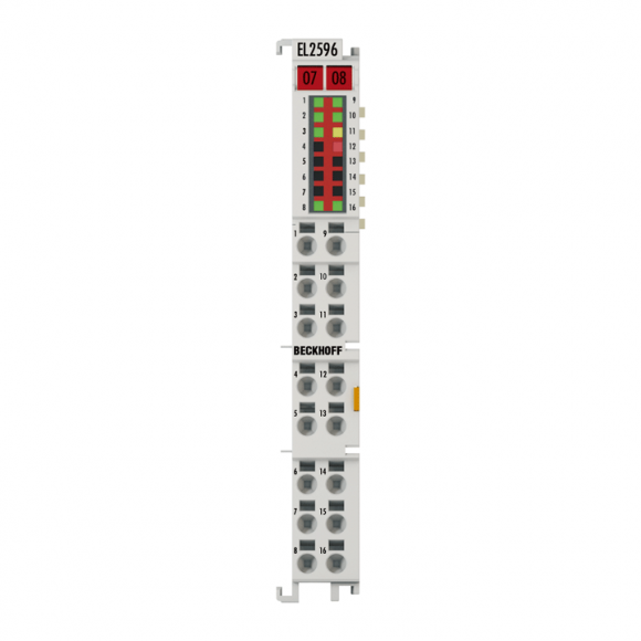Nouveau Bornier EtherCAT BECKHOFF EL2596, sortie LED 1 canal, 24 V DC, 3 A Nouveau Bornier EtherCAT BECKHOFF EL2596, sortie LED 1 canal, 24 V DC, 3 A