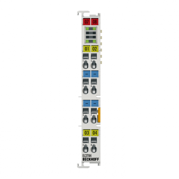 Nouvelle borne EtherCAT BECKHOFF EL2784, sortie relais statique à 4 canaux, 30 V AC, 48 V DC, 2 A