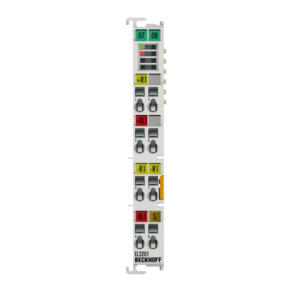 Nouveau Terminal EtherCAT BECKHOFF EL3201, entrée analogique 1 voie, température, RTD (Pt100), 16 bits