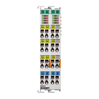 Nouveau Terminal EtherCAT BECKHOFF EL3413, entrée analogique 3 canaux, mesure de puissance, 690 V AC, 1/5 A, 16 bits, isolé électriquement