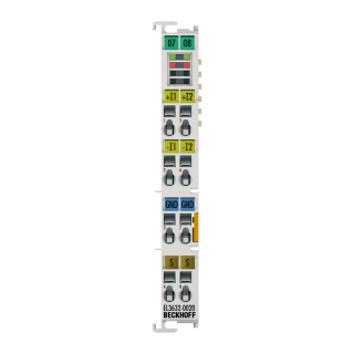 Nouveau EL3632-0020 BECKHOFF EtherCAT Terminal, entrée analogique 2 canaux, IEPE/accéléromètre, 16 bits, 50 ksps, calibré en usine