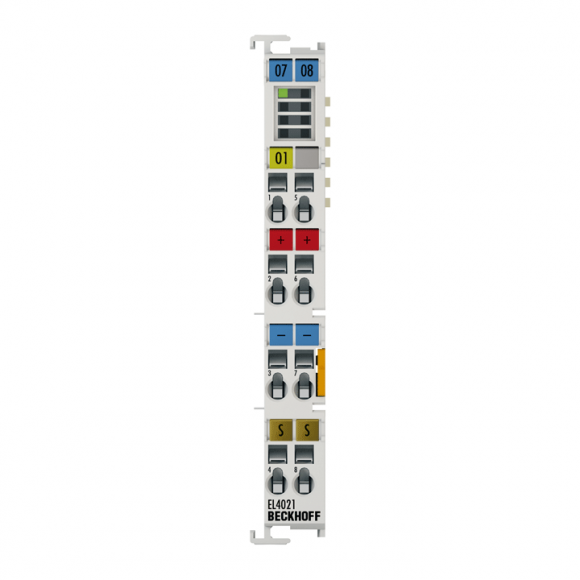 Nouveau Terminal EtherCAT BECKHOFF EL4021, sortie analogique 1 canal, courant, 4 Nouveau Terminal EtherCAT BECKHOFF EL4021, sortie analogique 1 canal, courant, 4