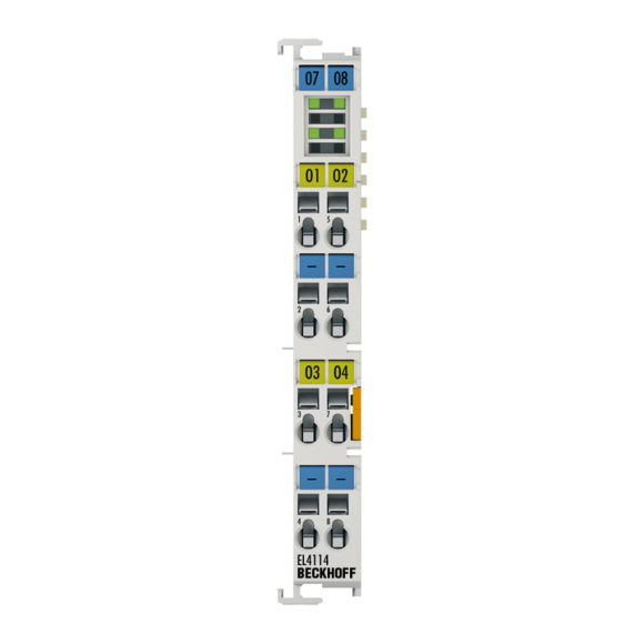 Nouveau EL4114 BECKHOFF EtherCAT Terminal, sortie analogique 4 canaux, courant, 0 Nouveau EL4114 BECKHOFF EtherCAT Terminal, sortie analogique 4 canaux, courant, 0