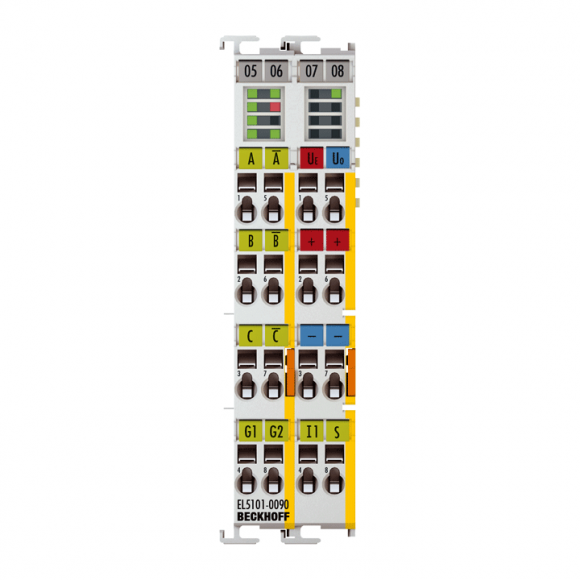 Nouveau EL5101-0090 BECKHOFF EtherCAT Terminal, interface codeur 1 voie, incrémental, 5 V DC (DIFF RS422, TTL), 1 MHz, TwinSAFE SC Nouveau EL5101-0090 BECKHOFF EtherCAT Terminal, interface codeur 1 voie, incrémental, 5 V DC (DIFF RS422, TTL), 1 MHz, TwinSAFE SC