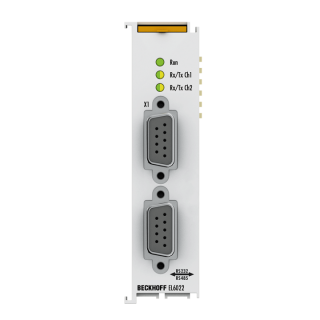 Nouveau EL6022 BECKHOFF EtherCAT Terminal, interface de communication à 2 canaux, série, RS422/RS485, D-sub