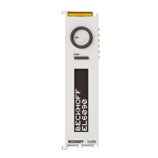 Nouveau terminal EtherCAT BECKHOFF EL6090, affichage avec interrupteur de navigation, compteur d'heures de fonctionnement
