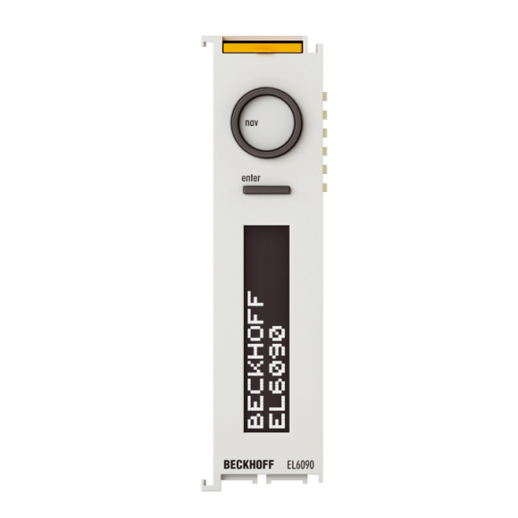 Nouveau terminal EtherCAT BECKHOFF EL6090, affichage avec interrupteur de navigation, compteur d'heures de fonctionnement