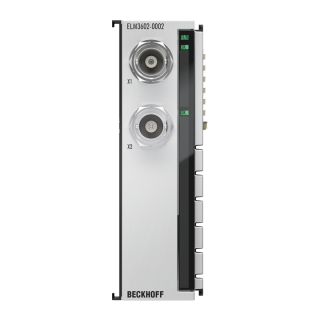 Nouveau ELM3602-0002 BECKHOFF EtherCAT Terminal, entrée analogique 2 canaux, IEPE/accéléromètre, 24 bits, 50 ksps, BNC