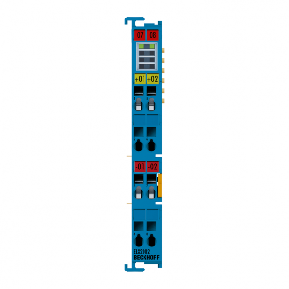 Nouveau ELX2002 BECKHOFF EtherCAT Terminal, sortie numérique à 2 canaux, 24 V DC, 45 mA, Ex i
