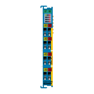 Nouveau ELX3314-0090 BECKHOFF EtherCAT Terminal, entrée analogique 4 voies, température, thermocouple, 16 bits, Ex i, TwinSAFE SC